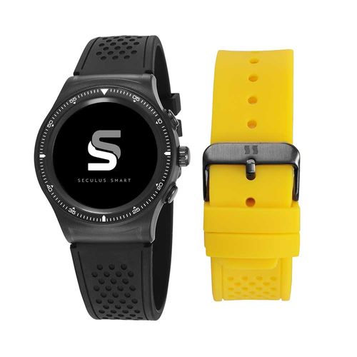 Relógio Smartwatch Troca Pulseira com função GPS Preto