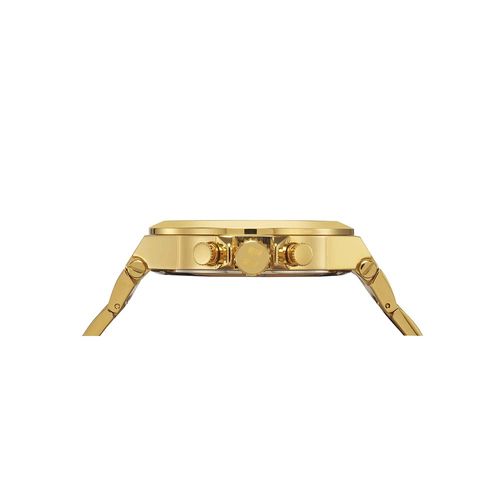 Relógio Masculino Casual Cronógrafo Aço Dourado