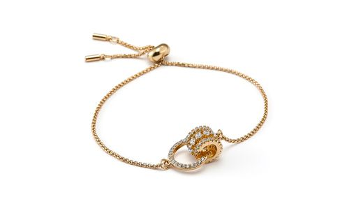 Kit Relógio Feminino Clássico com Colar Dourado