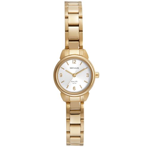 Relógio Feminino Aço Dourado