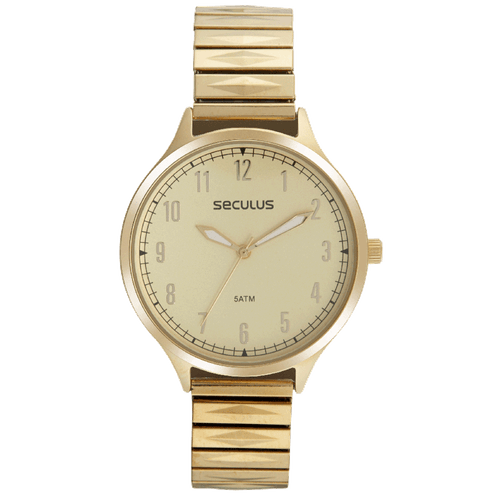 Relógio Feminino Casual Dourado