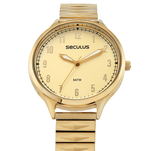 Relógio Feminino Casual Dourado