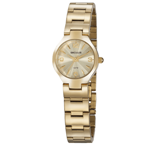 Relógio Feminino Clássico Fino Dourado