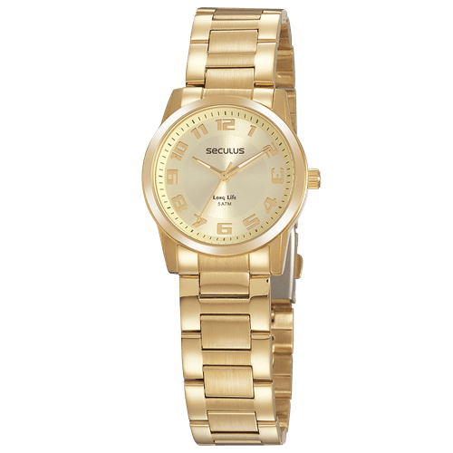 Relógio Feminino Casual Pequeno Dourado