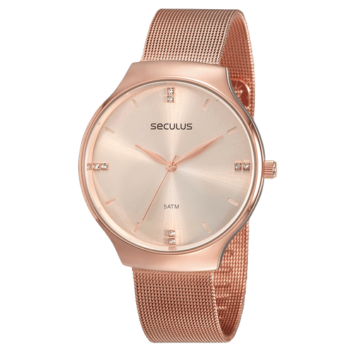Relógio Feminino Casual Rose Gold