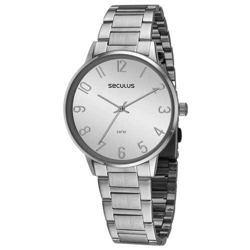 Relógio Feminino Moderno Prata