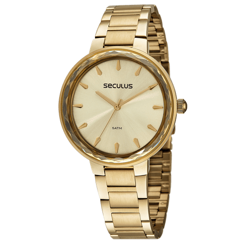 Relógio Feminino Casual Dourado