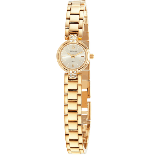 Relógio Feminino Micro Movimento Dourado