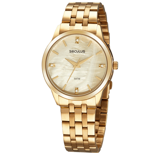 Relógio Feminino Clássico Dourado