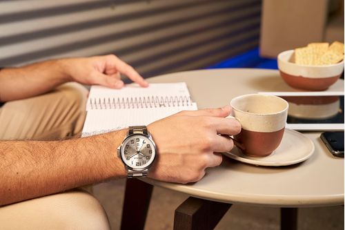 Relógio Masculino Casual Aço Prata