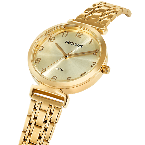 Relógio Feminino Casual Dourado