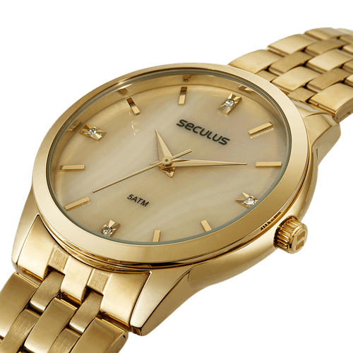 Relógio Feminino Clássico Dourado