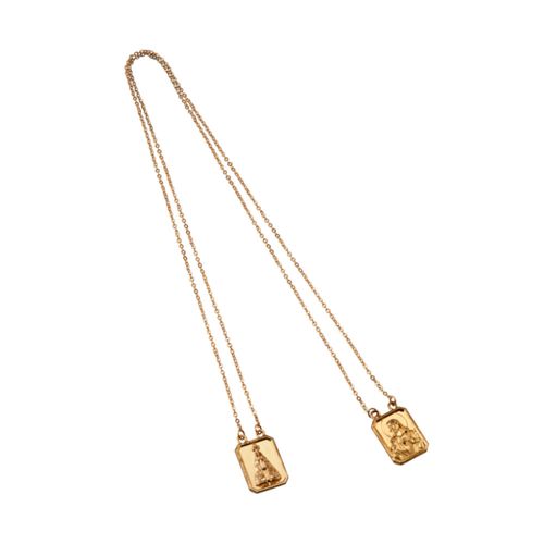 Kit Relógio Masculino Nossa Senhora Aparecida Dourado