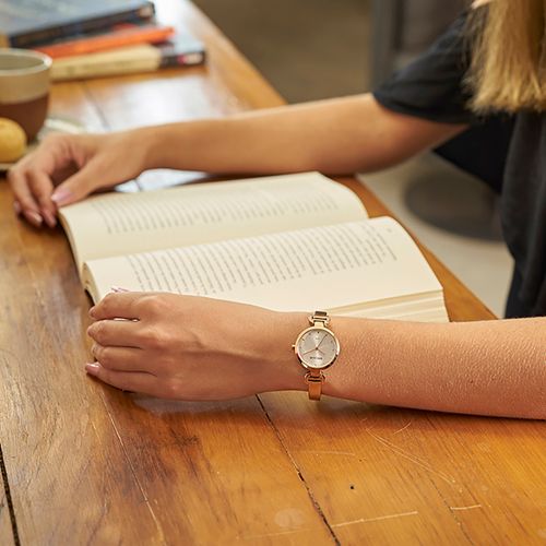 Relógio Feminino Troca Pulseira Rosé