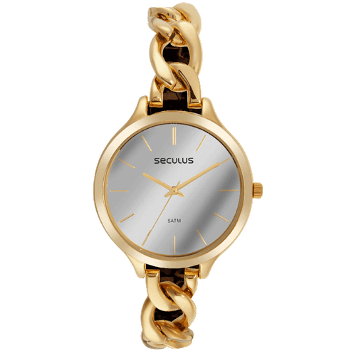 Relógio Feminino Corrente Dourado