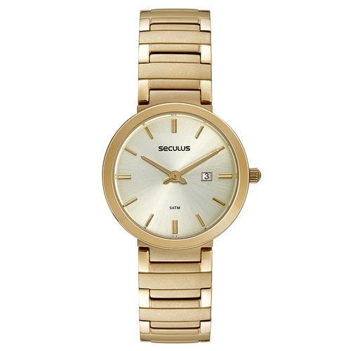 Relógio Feminino Minimalista Dourado