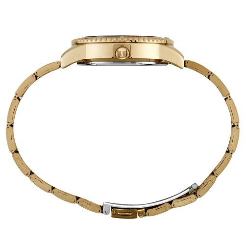 Relógio Feminino Catraca Colorida Dourado