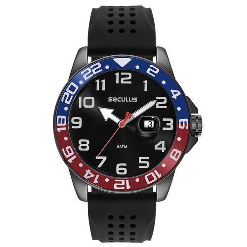Relógio Masculino Esportivo Silicone Preto