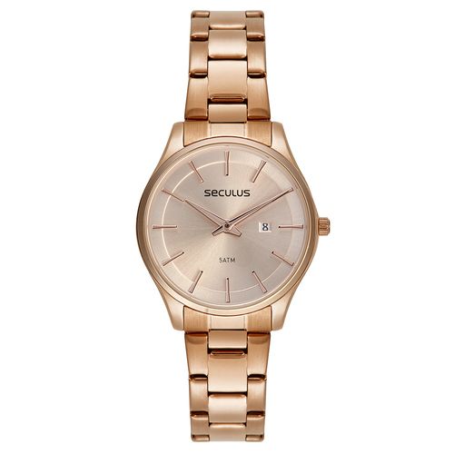 Relógio Feminino Vidro Abaulado Rosé