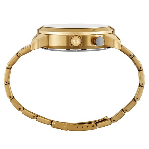 Relógio Masculino Anadigi Aço Dourado