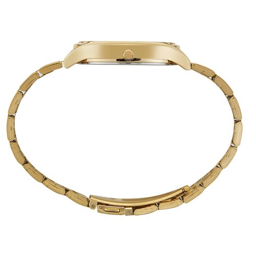 Relógio Feminino Casual Cristais Dourado