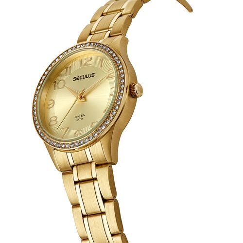 Relógio Feminino Clássico Dourado