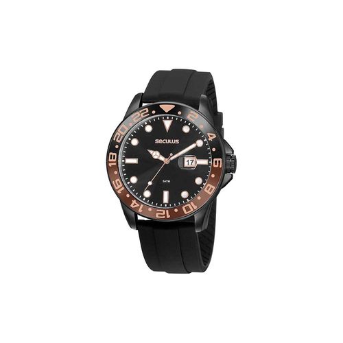 Relógio Masculino Esportivo Silicone Preto