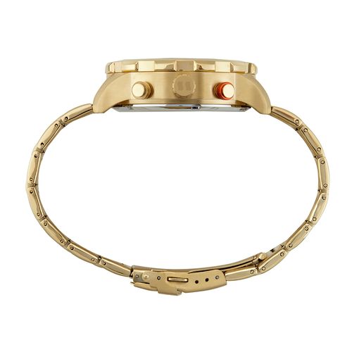Relógio Masculino Anadigi Aço Dourado