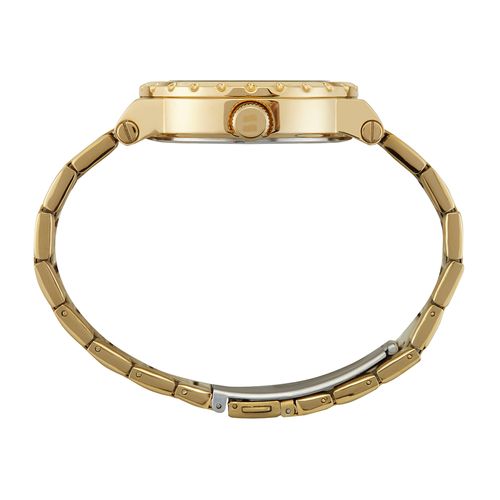 Relógio Feminino Multifunção Cristais Dourado