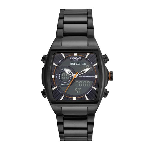 Relógio Masculino Anadigi Quadrado Preto