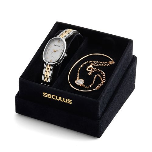 Kit Feminino Clássico Bicolor Com Colar