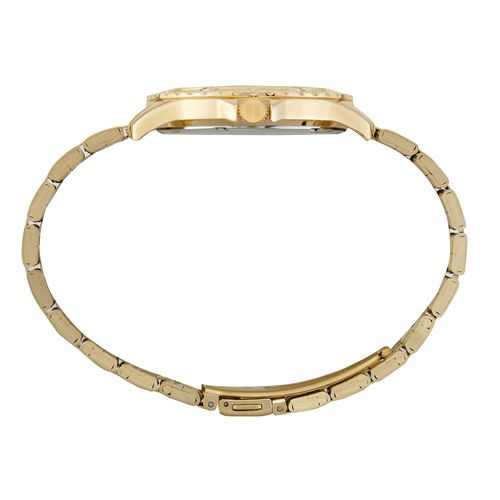 Relógio Feminino Casual Cristais Dourado
