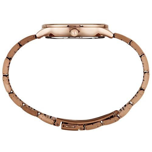 Relógio Feminino Madrepérola Cristais Rosé