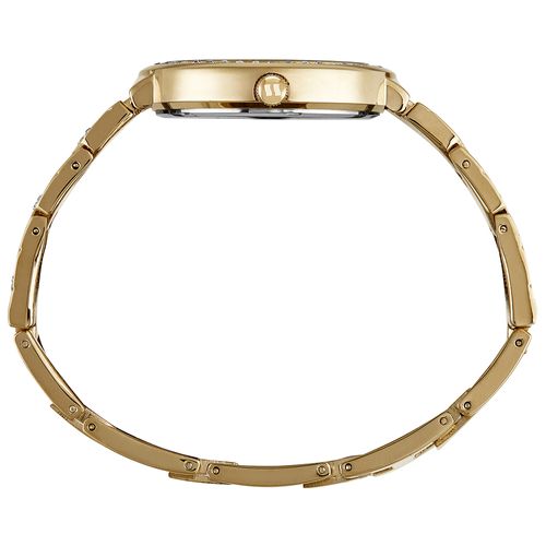 Relógio Feminino Corrente Cristais Dourado