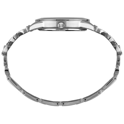 Relógio Feminino Bracelete Cristais Prata