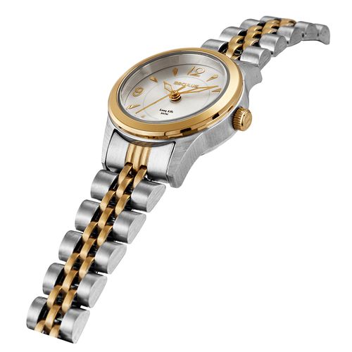 Relógio Feminino Aço Prata e Dourado