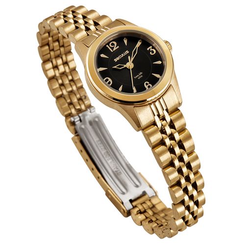 Relógio Feminino Aço Dourado