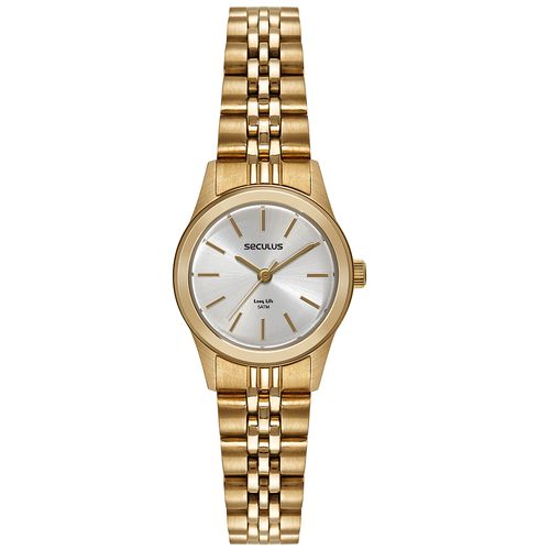 Relógio Feminino Aço Dourado