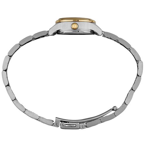 Relógio Feminino Aço Madrepérola Bicolor