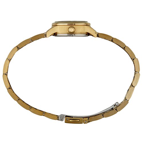 Relógio Feminino Aço Madrepérola Dourado