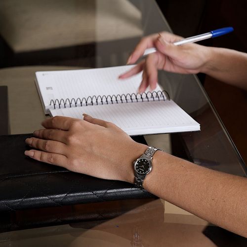 Relógio Feminino Aço Clássico Cristais Prata