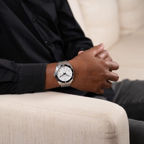 Relógio Masculino Casual Com Calendário Prata