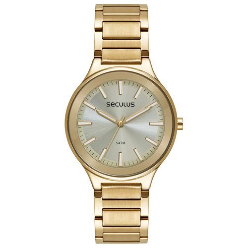 Relógio Feminino Casual Dourado