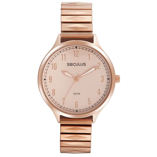 Kit Relógio Feminino Rosé Com Semijoias