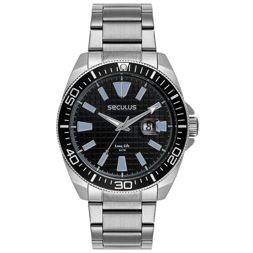 Relógio Masculino Aço Prata