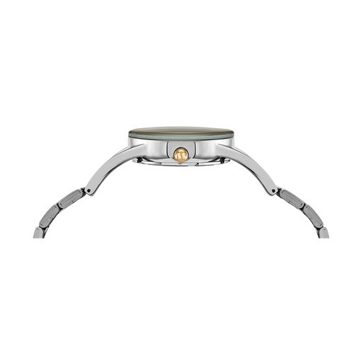 Relógio Feminino Casual Cristais Bicolor