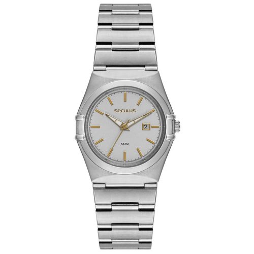 Relógio Feminino Aço Vintage Prata