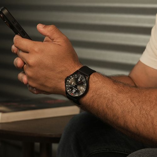 Relógio Masculino Preto Calendário Pulseira de Silicone