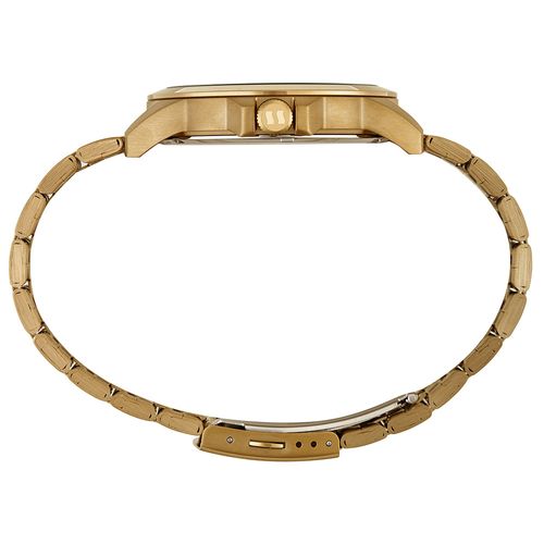 Relógio Masculino Dourado Aço Analógico