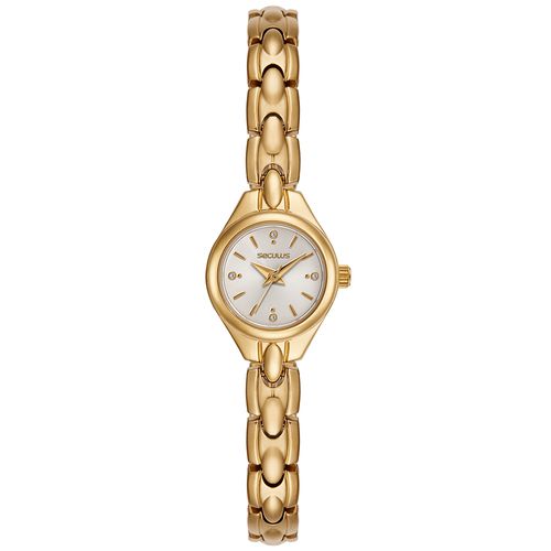 Relógio Feminino Analógico Moderno Dourado